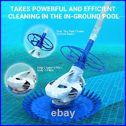 Upgraded Pool Vacuum Cleaner Automatic Suction Climbing Wall Pool Sweeper