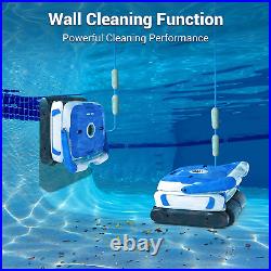 Upgraded Powerful Automatic Pool Cleaner, Robotic Pool Vacuum Cleaner with Wall
