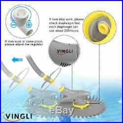 VINGLI Automatic Pool Vacuum Cleaner Swimming Pool Vacuum with Additional Hoses