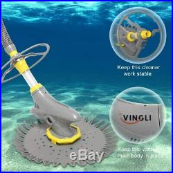 VINGLI Automatic Pool Vacuum Cleaner Swimming Pool Vacuum with Additional Hoses