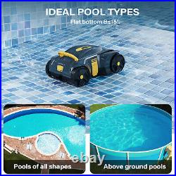 VINGLI Cordless Robotic Pool Vacuum Auto Ground Inground Swimming Cleaner Tools