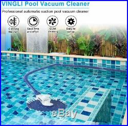 VINGLI Pool Cleaners Vacuum Automatic Swimming Pool Cleaner with Additional and