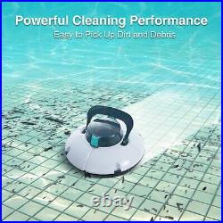 WINNY Robotic Pool Vacuum Cleaner Automatic Cordless Pool Robot Above Ground