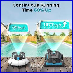 WYBOT Cordless Robot Pool Vacuum Cleaner, Auto-Parking for Above/In Ground Pools