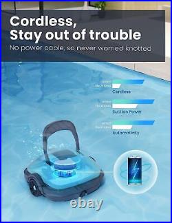 WYBOT Cordless Robotic Pool Cleaner, Automatic Powerful Suction IPX8 Dual-Motor