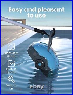 WYBOT Cordless Robotic Pool Cleaner, Automatic, Waterproof, Dual-Motor (Blue)