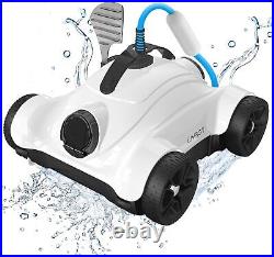 WYBOT Robotic Pool Cleaner, Automatic Pool Vacuum with Dual-Drive Motors WHITE
