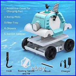 Winny Cyber 1000 Cordless Robotic Pool Cleaner, Max. 95 Mins Runtime, Automatic