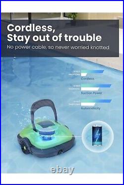 Wybot Cordless Robotic Pool Cleaner, Automatic Pool Vacuum, Water Proof 525 Sq. F