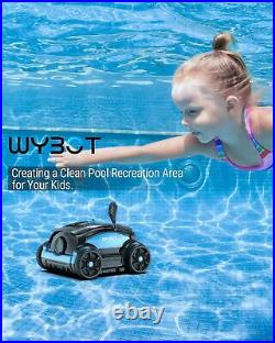 Wybot Robotic Pool Vacuum Cleaner Automatic Cordless Pool Robot Rechargeable NEW