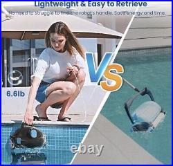 Y10 Cordless Robotic Pool Cleaner, Automatic Pool Vacuum, 90 Mins Runtime, Self